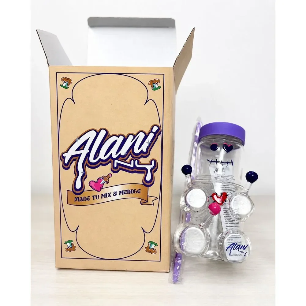 Alani Nu Hexie Glass Cup Limited Edition Curious Collection NEW IN BOX + Straw
